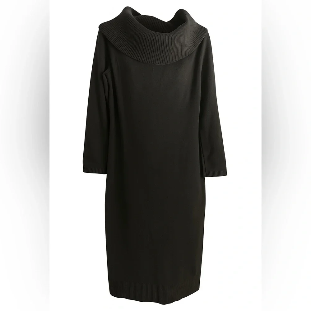 Banana Republic Ribbed cowl neck sweater midi dress. Size Medium. NWT - Picture 2 of 9